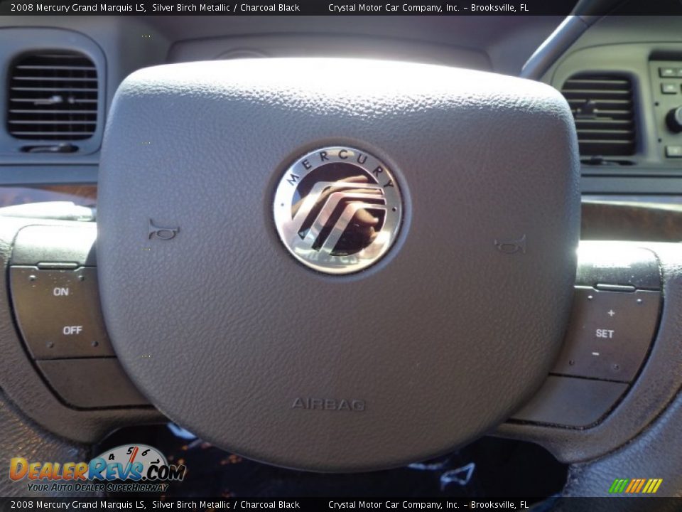 2008 Mercury Grand Marquis LS Silver Birch Metallic / Charcoal Black Photo #21