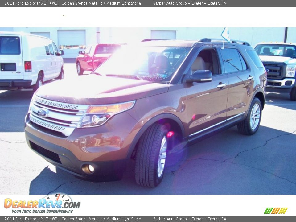 2011 Ford Explorer XLT 4WD Golden Bronze Metallic / Medium Light Stone Photo #2