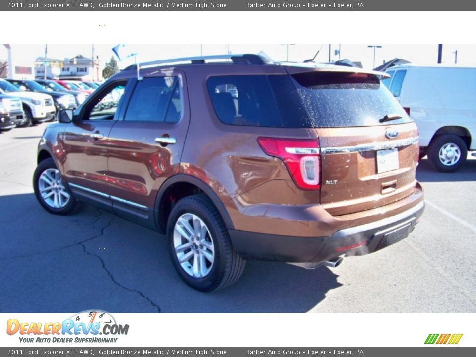 2011 Ford Explorer XLT 4WD Golden Bronze Metallic / Medium Light Stone Photo #8