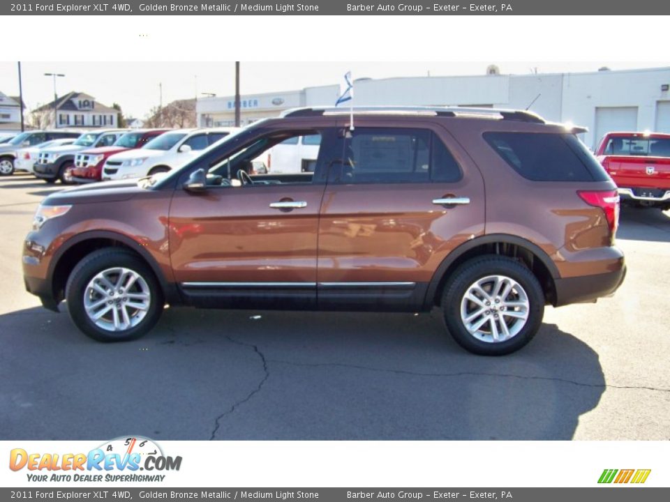 2011 Ford Explorer XLT 4WD Golden Bronze Metallic / Medium Light Stone Photo #9