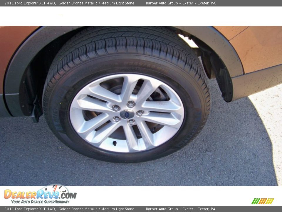 2011 Ford Explorer XLT 4WD Golden Bronze Metallic / Medium Light Stone Photo #10
