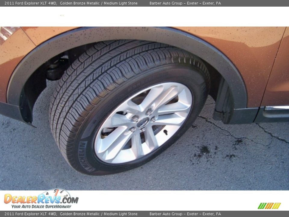 2011 Ford Explorer XLT 4WD Golden Bronze Metallic / Medium Light Stone Photo #11