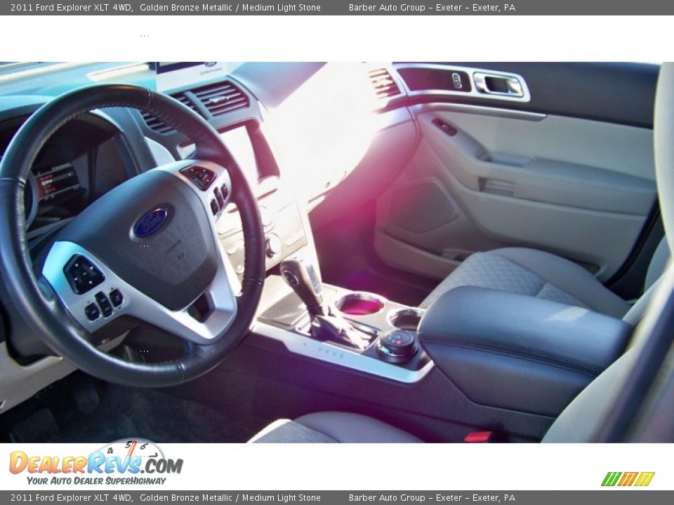 2011 Ford Explorer XLT 4WD Golden Bronze Metallic / Medium Light Stone Photo #14