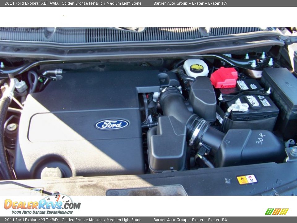 2011 Ford Explorer XLT 4WD Golden Bronze Metallic / Medium Light Stone Photo #21
