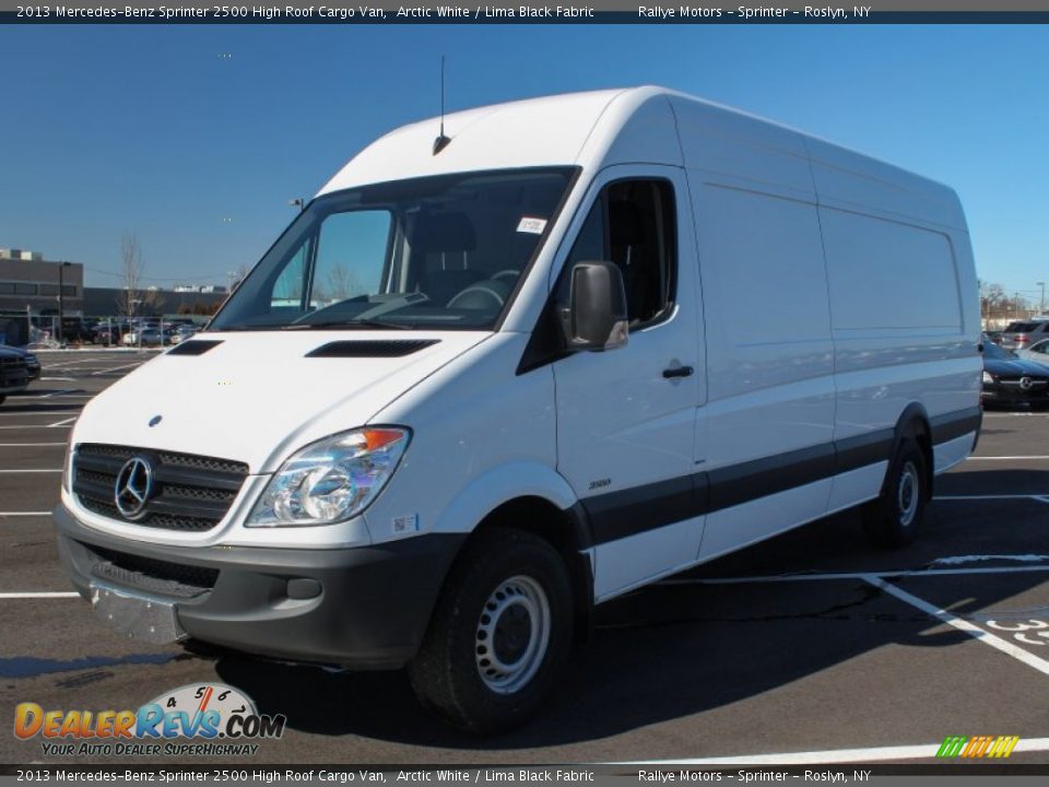 2013 Mercedes-Benz Sprinter 2500 High Roof Cargo Van Arctic White / Lima Black Fabric Photo #1