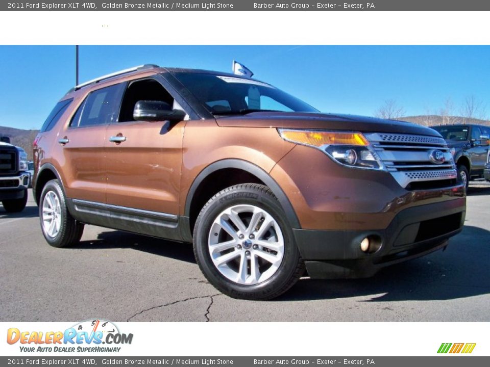 2011 Ford Explorer XLT 4WD Golden Bronze Metallic / Medium Light Stone Photo #22