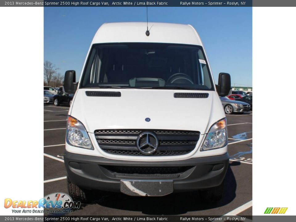 2013 Mercedes-Benz Sprinter 2500 High Roof Cargo Van Arctic White / Lima Black Fabric Photo #2