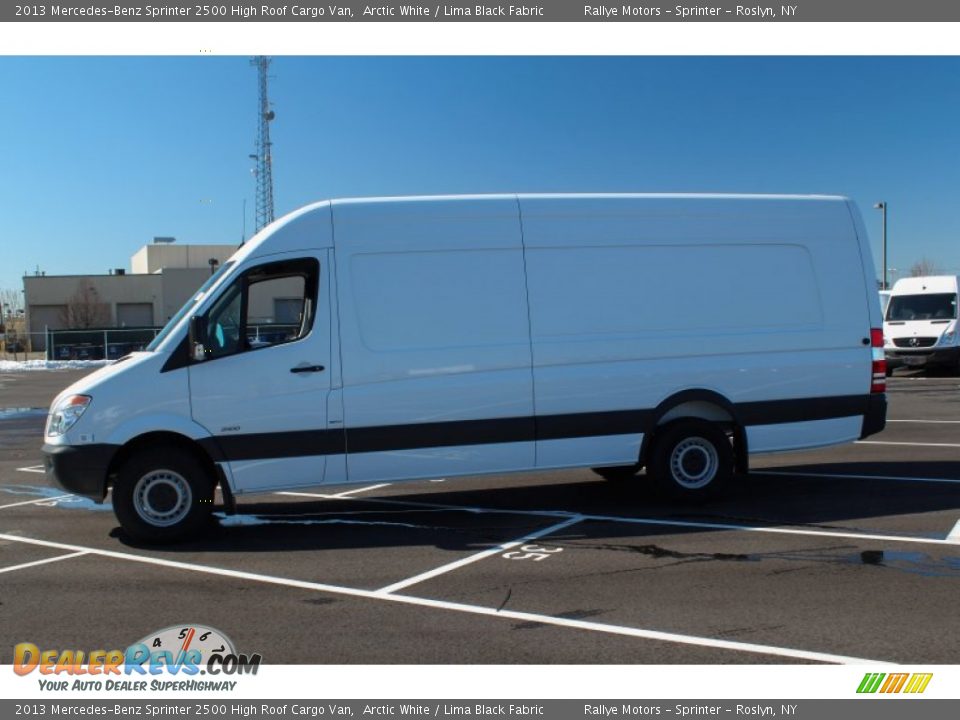 2013 Mercedes-Benz Sprinter 2500 High Roof Cargo Van Arctic White / Lima Black Fabric Photo #3