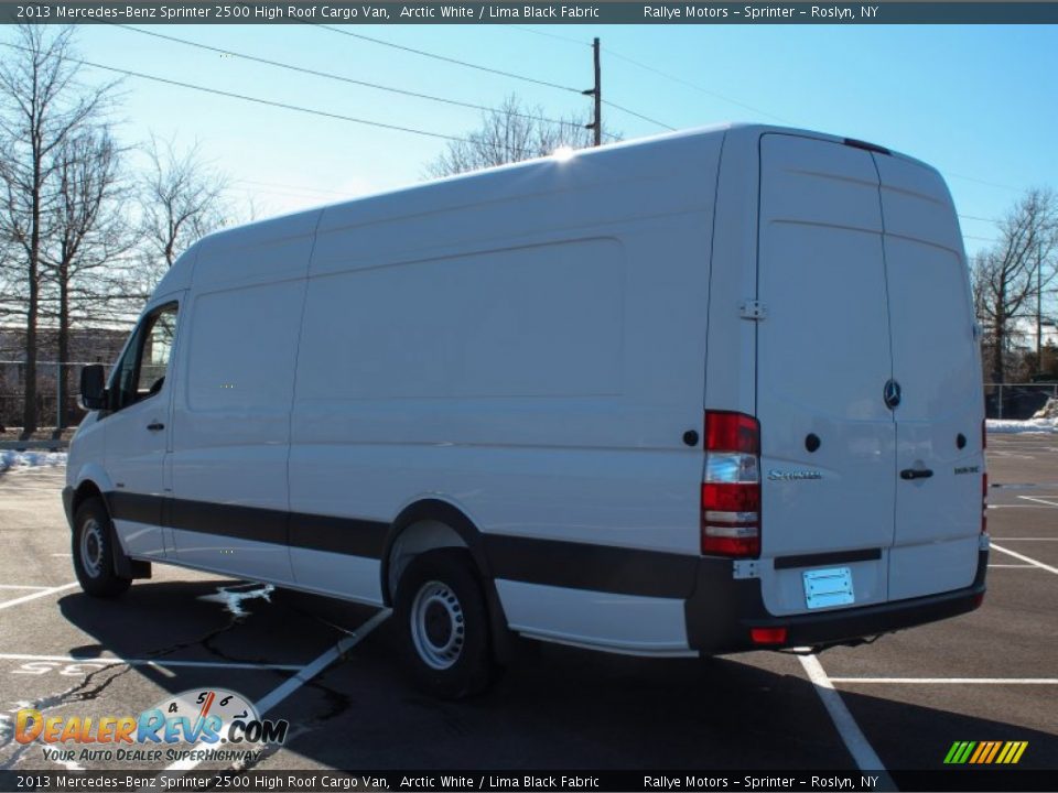 2013 Mercedes-Benz Sprinter 2500 High Roof Cargo Van Arctic White / Lima Black Fabric Photo #4