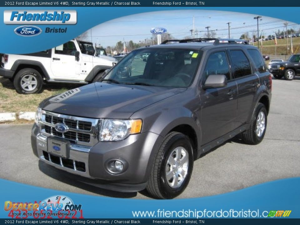 2012 Ford Escape Limited V6 4WD Sterling Gray Metallic / Charcoal Black Photo #3