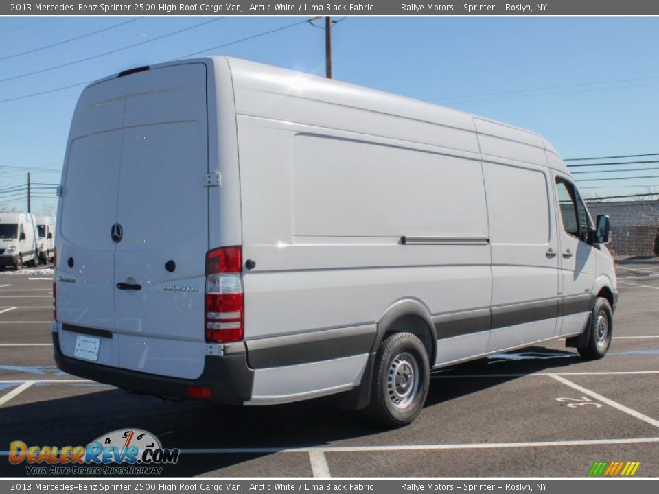 2013 Mercedes-Benz Sprinter 2500 High Roof Cargo Van Arctic White / Lima Black Fabric Photo #6