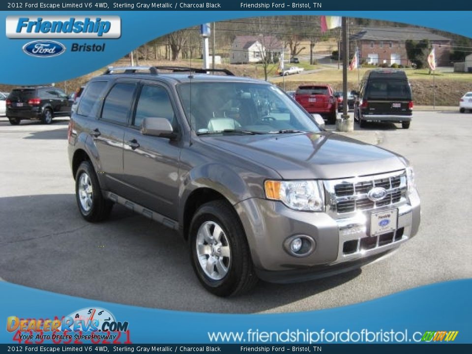 2012 Ford Escape Limited V6 4WD Sterling Gray Metallic / Charcoal Black Photo #5