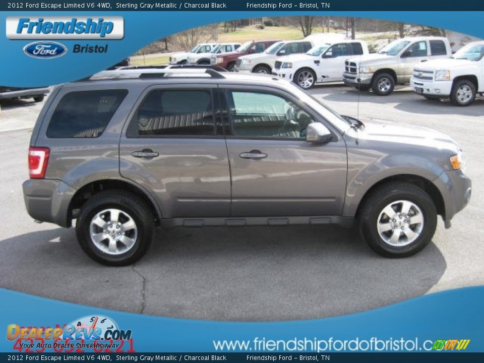 2012 Ford Escape Limited V6 4WD Sterling Gray Metallic / Charcoal Black Photo #6