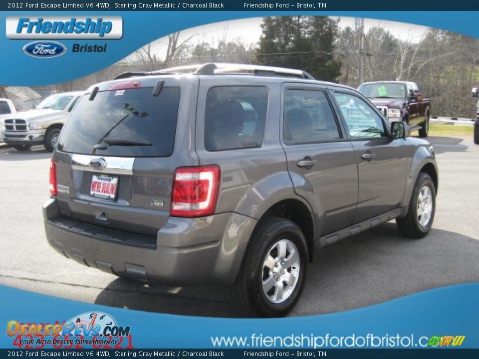2012 Ford Escape Limited V6 4WD Sterling Gray Metallic / Charcoal Black Photo #7