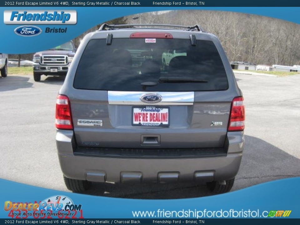 2012 Ford Escape Limited V6 4WD Sterling Gray Metallic / Charcoal Black Photo #8