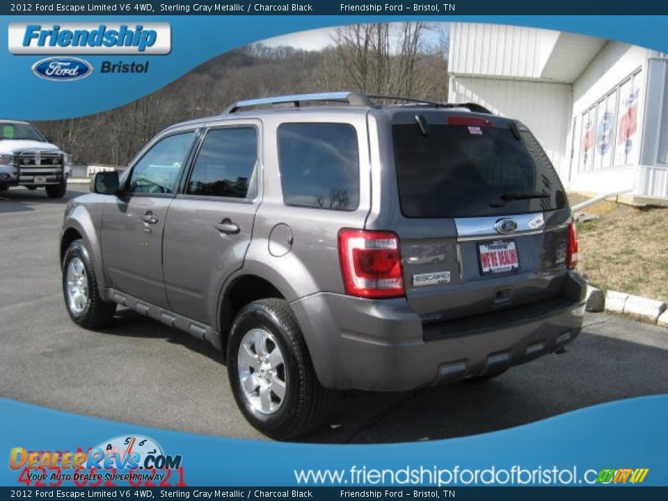 2012 Ford Escape Limited V6 4WD Sterling Gray Metallic / Charcoal Black Photo #9