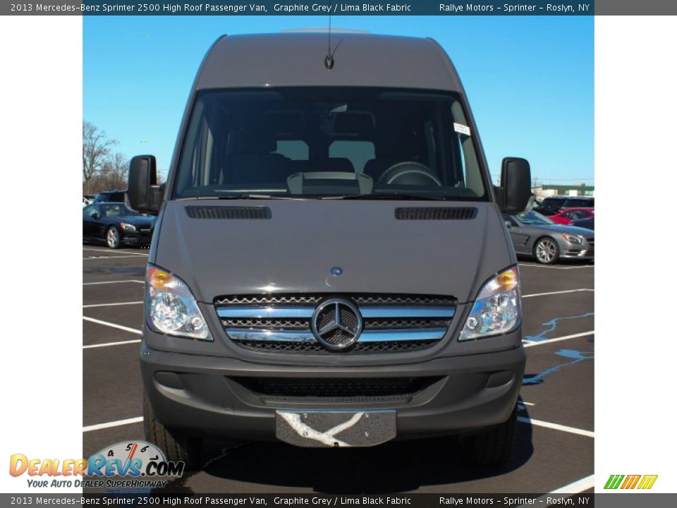 2013 Mercedes-Benz Sprinter 2500 High Roof Passenger Van Graphite Grey / Lima Black Fabric Photo #2