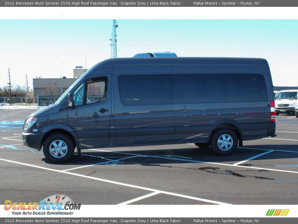 2013 Mercedes-Benz Sprinter 2500 High Roof Passenger Van Graphite Grey / Lima Black Fabric Photo #3