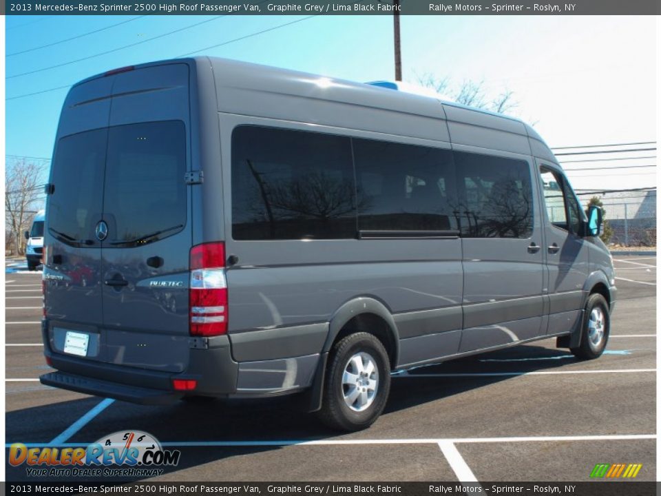 2013 Mercedes-Benz Sprinter 2500 High Roof Passenger Van Graphite Grey / Lima Black Fabric Photo #6