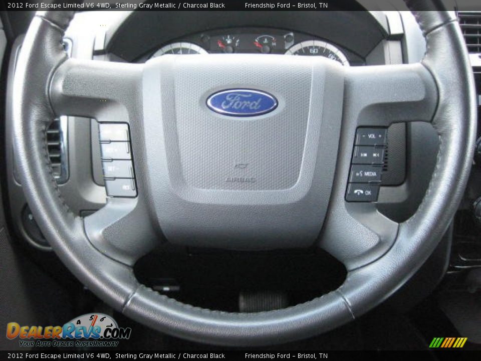 2012 Ford Escape Limited V6 4WD Sterling Gray Metallic / Charcoal Black Photo #27