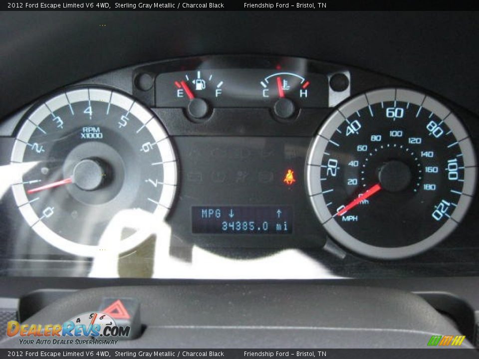 2012 Ford Escape Limited V6 4WD Sterling Gray Metallic / Charcoal Black Photo #28