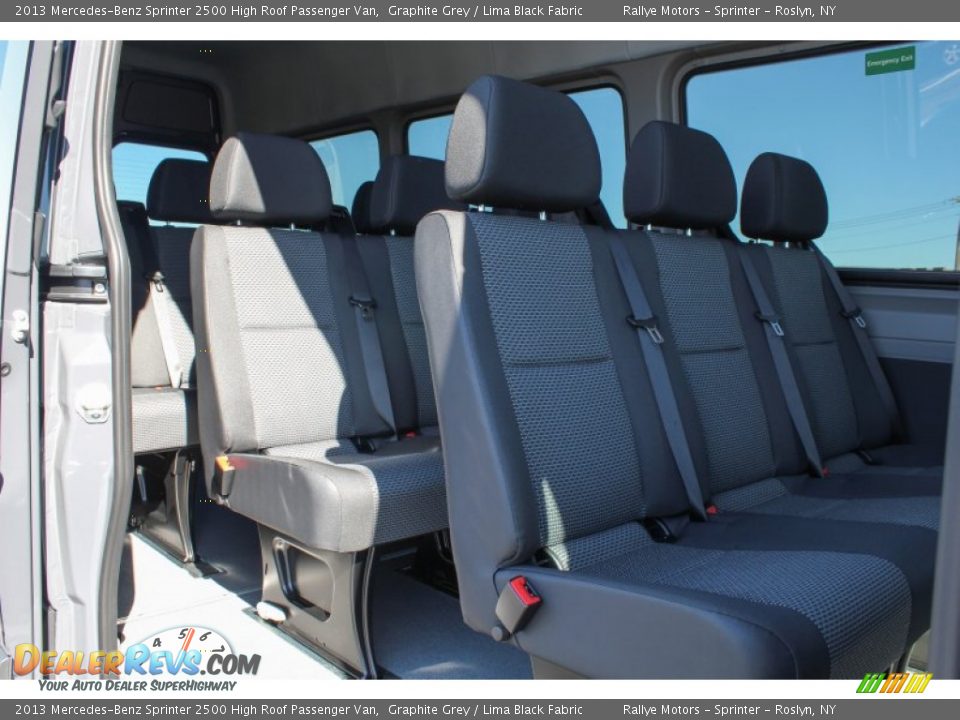 Rear Seat of 2013 Mercedes-Benz Sprinter 2500 High Roof Passenger Van Photo #16