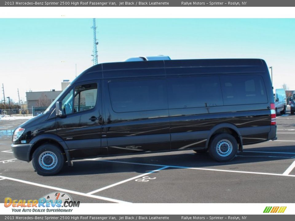 2013 Mercedes-Benz Sprinter 2500 High Roof Passenger Van Jet Black / Black Leatherette Photo #3