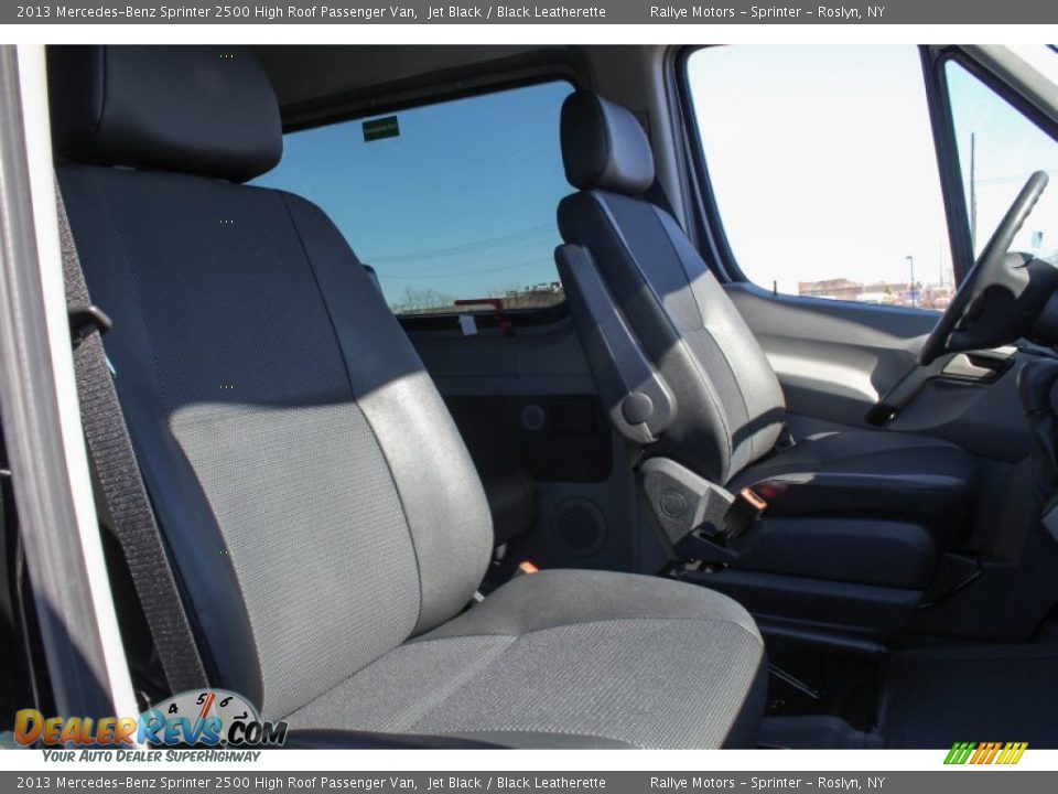Black Leatherette Interior - 2013 Mercedes-Benz Sprinter 2500 High Roof Passenger Van Photo #11
