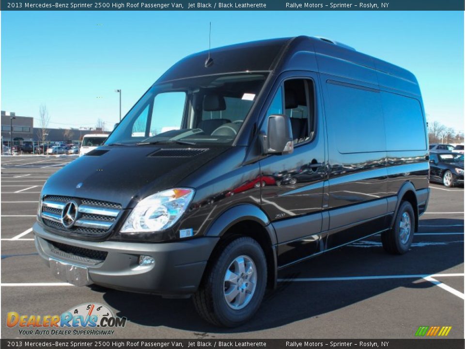 2013 Mercedes-Benz Sprinter 2500 High Roof Passenger Van Jet Black / Black Leatherette Photo #1