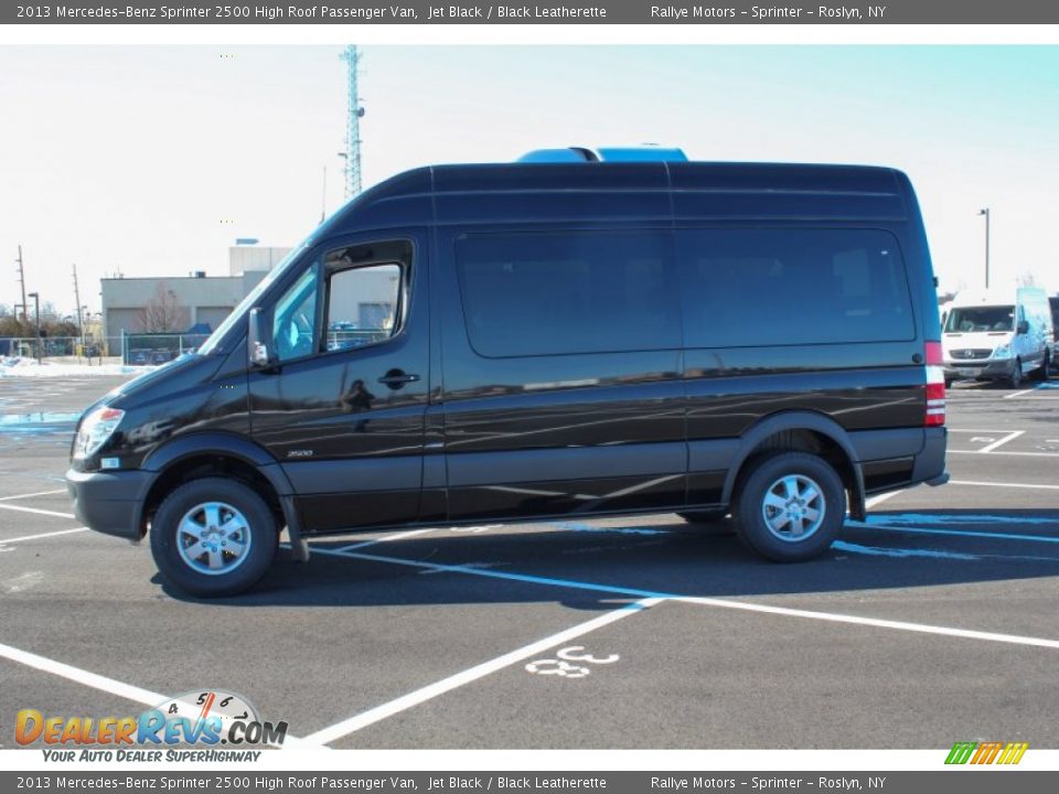 2013 Mercedes-Benz Sprinter 2500 High Roof Passenger Van Jet Black / Black Leatherette Photo #3