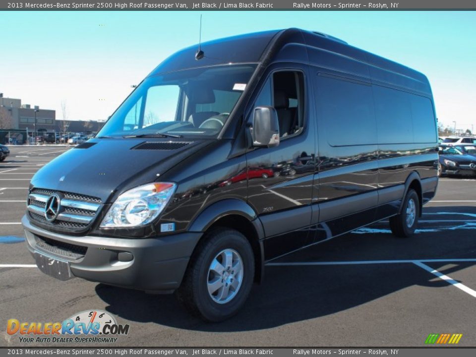 2013 Mercedes-Benz Sprinter 2500 High Roof Passenger Van Jet Black / Lima Black Fabric Photo #1