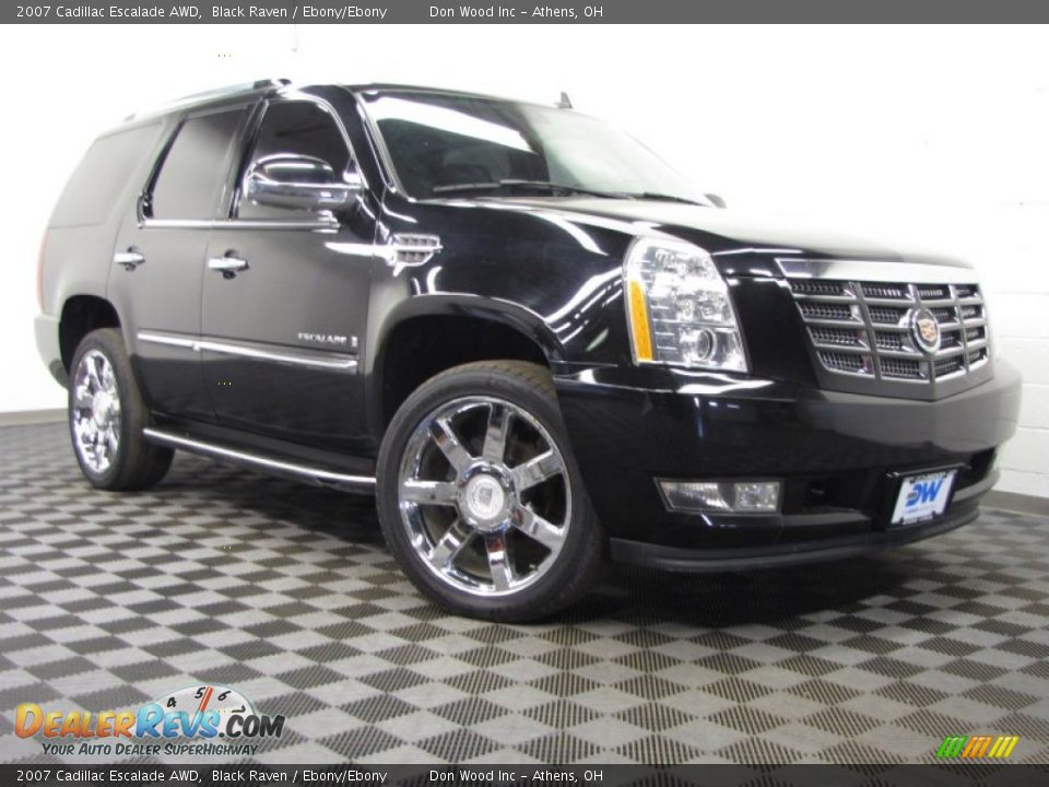 2007 Cadillac Escalade AWD Black Raven / Ebony/Ebony Photo #1
