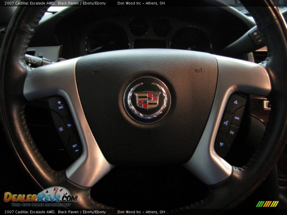 2007 Cadillac Escalade AWD Black Raven / Ebony/Ebony Photo #20