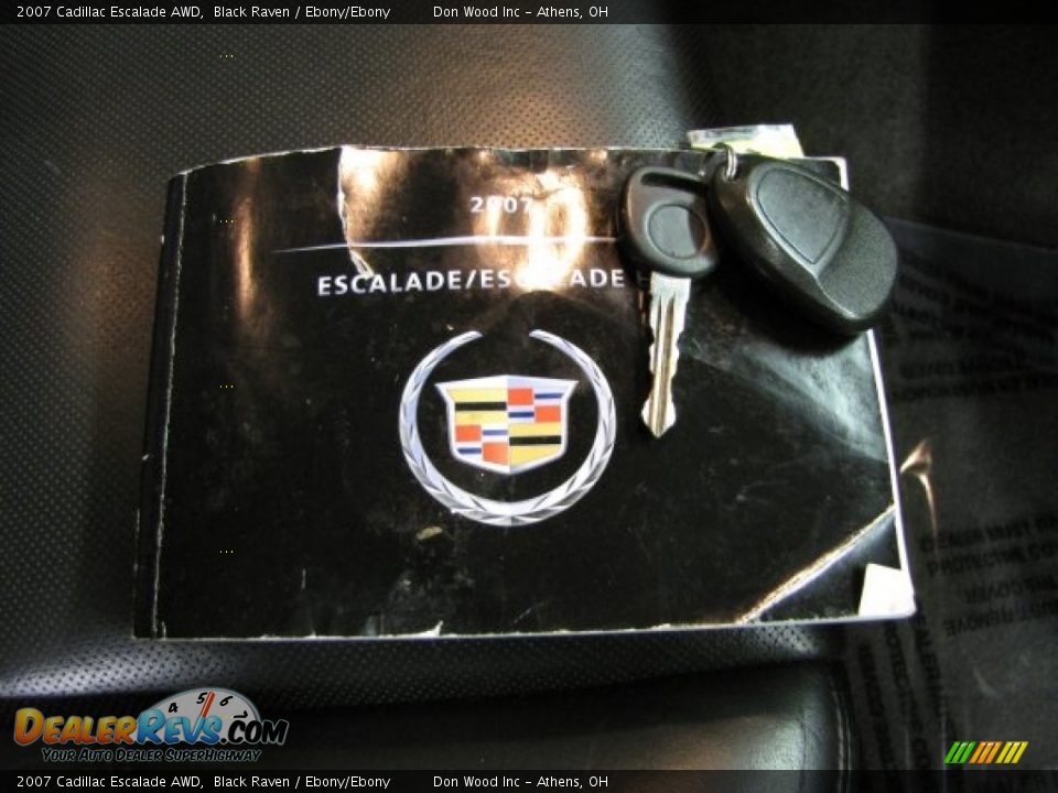2007 Cadillac Escalade AWD Black Raven / Ebony/Ebony Photo #33