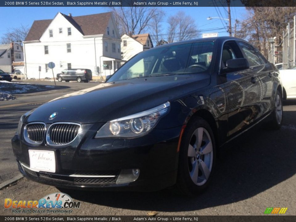 2008 BMW 5 Series 528xi Sedan Black Sapphire Metallic / Black Photo #1