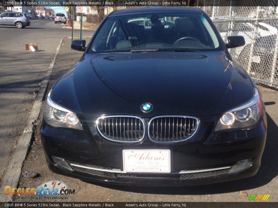2008 BMW 5 Series 528xi Sedan Black Sapphire Metallic / Black Photo #2