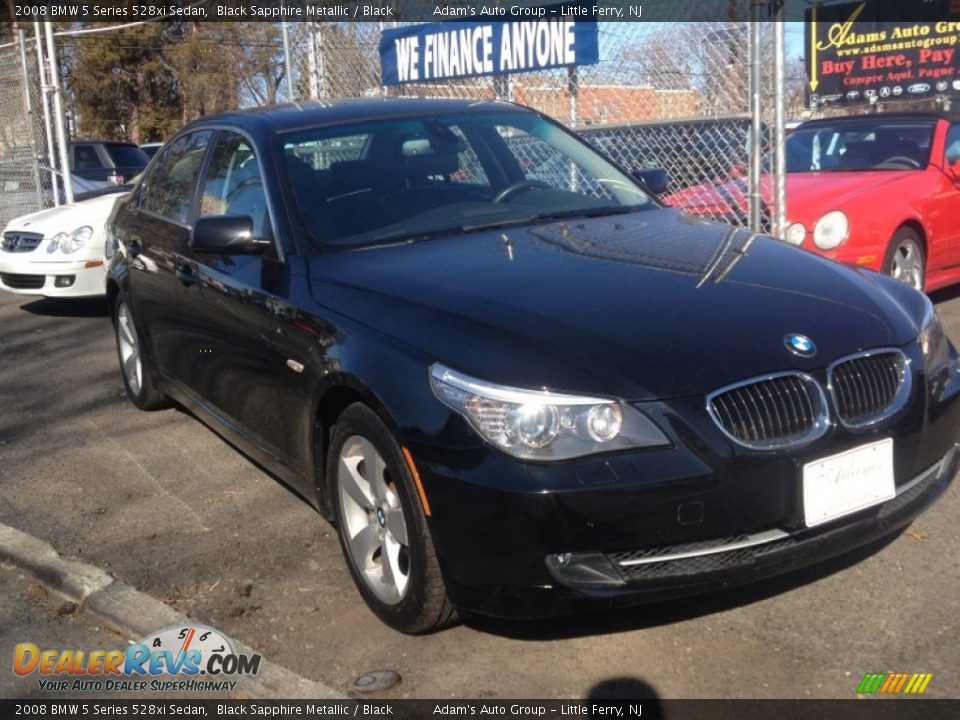 2008 BMW 5 Series 528xi Sedan Black Sapphire Metallic / Black Photo #3