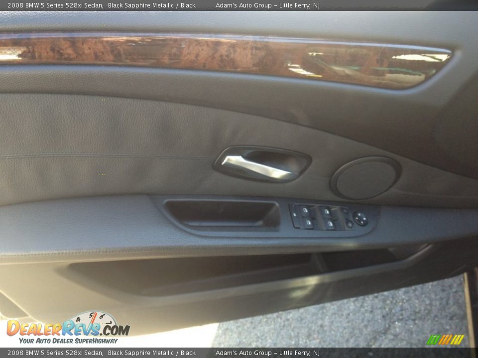 2008 BMW 5 Series 528xi Sedan Black Sapphire Metallic / Black Photo #7