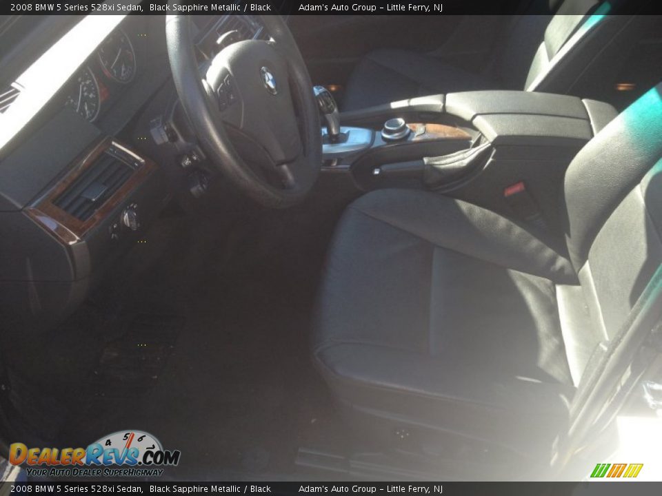 2008 BMW 5 Series 528xi Sedan Black Sapphire Metallic / Black Photo #8