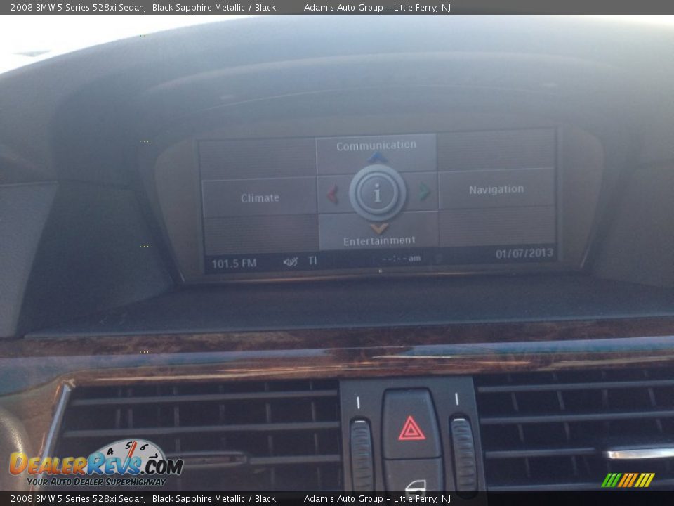 2008 BMW 5 Series 528xi Sedan Black Sapphire Metallic / Black Photo #11