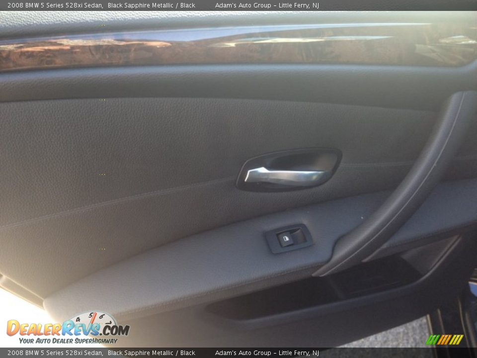 2008 BMW 5 Series 528xi Sedan Black Sapphire Metallic / Black Photo #15