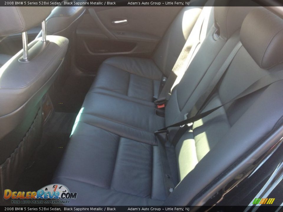 2008 BMW 5 Series 528xi Sedan Black Sapphire Metallic / Black Photo #16