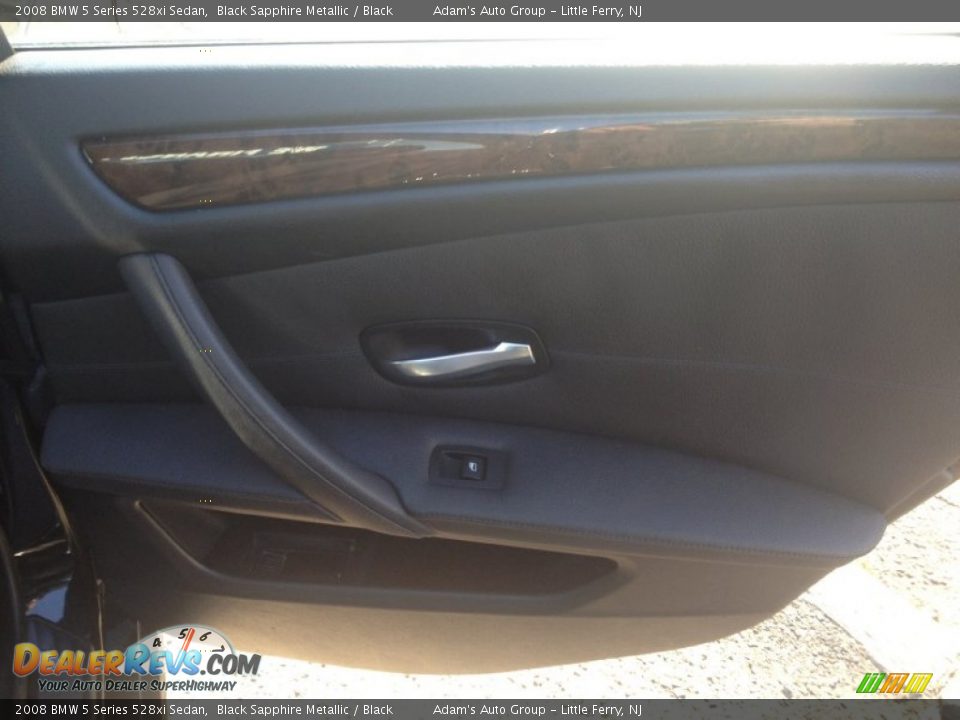 2008 BMW 5 Series 528xi Sedan Black Sapphire Metallic / Black Photo #17