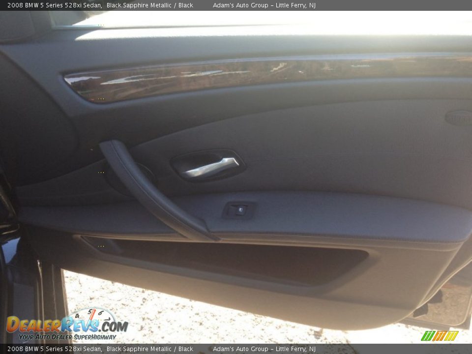 2008 BMW 5 Series 528xi Sedan Black Sapphire Metallic / Black Photo #19