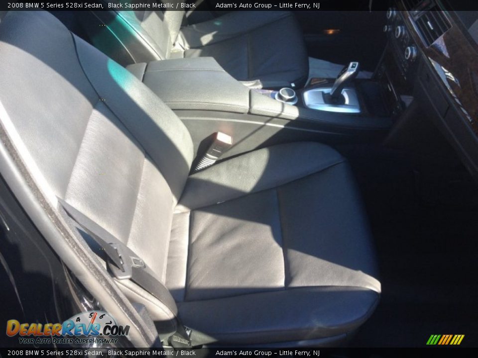 2008 BMW 5 Series 528xi Sedan Black Sapphire Metallic / Black Photo #20