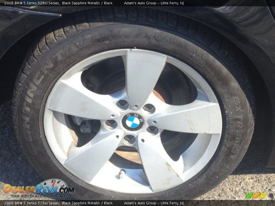 2008 BMW 5 Series 528xi Sedan Black Sapphire Metallic / Black Photo #23