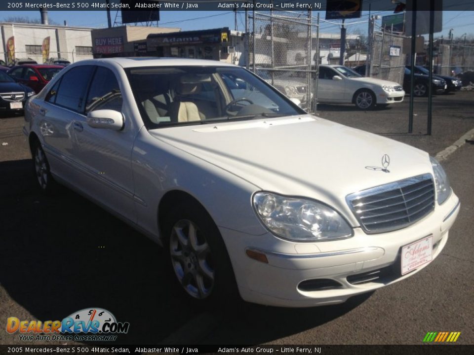 2005 Mercedes-Benz S 500 4Matic Sedan Alabaster White / Java Photo #3