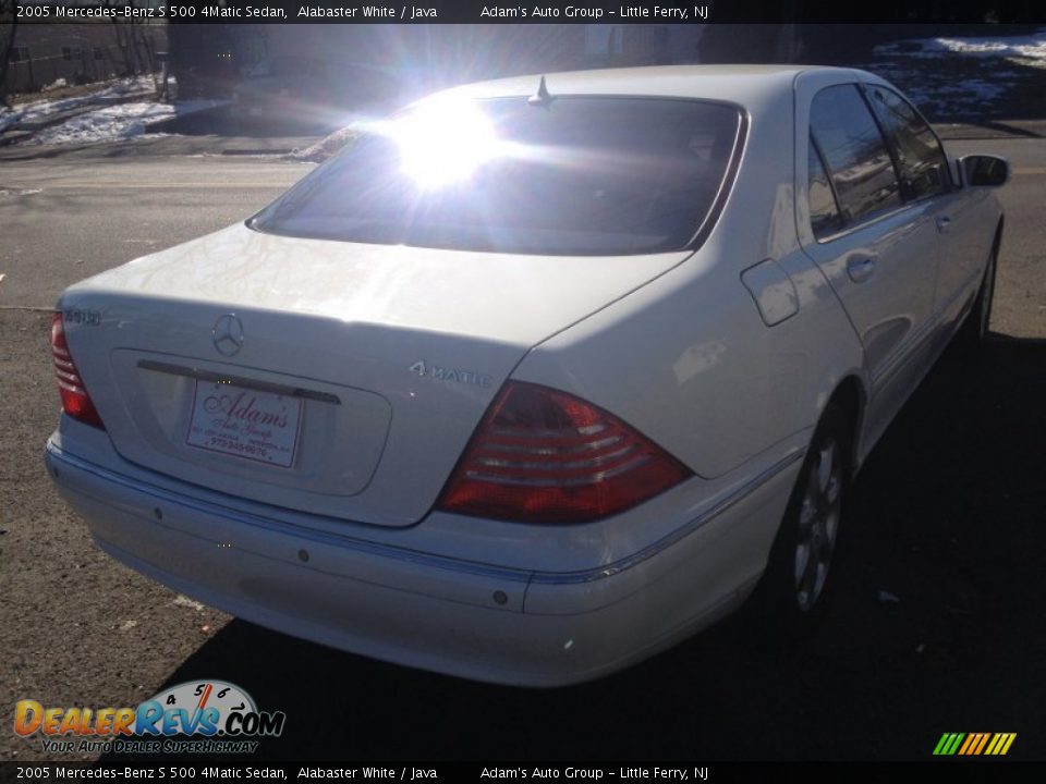 2005 Mercedes-Benz S 500 4Matic Sedan Alabaster White / Java Photo #4