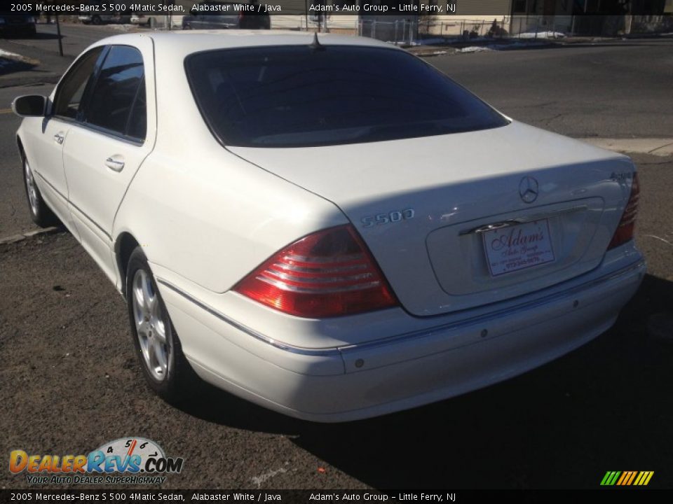 2005 Mercedes-Benz S 500 4Matic Sedan Alabaster White / Java Photo #6