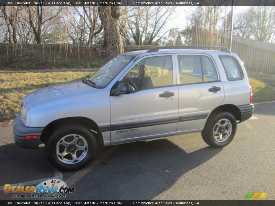 2000 Chevrolet Tracker 4WD Hard Top Silver Metallic / Medium Gray Photo #1